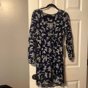 Gap Long Sleeve Wrap Dress